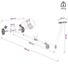 Verstellbarer Bootstrailer mit Luftreifen 200 kg Load Produktbild-Vorschau 7