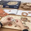 3D puzzle nástenné hodiny Zodiac, ROKR, Drevo, 168 dielikov Náhľad obrázku produktu 17
