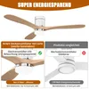 INONEFT 132 cm Deckenventilator mit Beleuchtung und Produktbild-Vorschau 3
