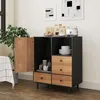 KOMFOTTEU Mobile buffet con 1 armadio, 1 ripiano e 4 Anteprima dell’immagine prodotto 3
