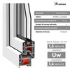 Finestra Framex per cantina Finestra in PVC Bianco Anteprima dell’immagine prodotto 7