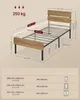 Diagram showing the dimensions of a bed frame and a table with bed sizes. Náhled obrázku produktu