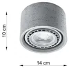 Spot sufitowy BASIC 1 beton Sollux Lighting SL.0881 Podgląd zdjęcia produktu 19