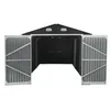 4iQ Metallgarage 6x3 m, 18 m², verzinkter Stahl, Anthrazit Produktbild-Vorschau 6