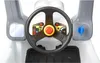 Close-up of the steering wheel and dashboard of a toy car. Produktbild-Vorschau