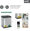 MSV Mülleimer Mülltrennsystem 16 L (2x8 Liter) mit Produktbild-Vorschau 3