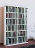 Holz CD DVD Stand Regal Roma Glastür Produktbild-Vorschau 5