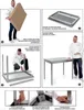 Mitteltisch mit Ablage – verschraubt, Tiefe 600 mm, Profi Produktbild-Vorschau 4