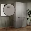 BETTSO Stilvoller geriffelter Kippschrank Kleiderschrank Produktbild-Vorschau 3