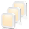 3 Stück LED Nachtlicht Steckdose mit Lichtsensor Warmweiß Produktbild-Vorschau 1