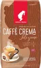 A bag of coffee beans with a cup of coffee in the foreground. Produktbild-Vorschau