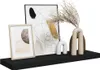 vidaXL Závesná polica čierna 80x23,5x3,8 cm MDF Náhľad obrázku produktu 5