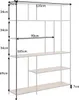 Industrial Bücherregal SLIM LINE 185x135cm Wildeiche Produktbild-Vorschau 7