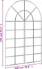vidaXL Wandspiegel Schwarz 100x150 cm Gewölbt Eisen Produktbild-Vorschau 7