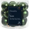 Weihnachts-Micro-Kugeln Piniengrün Ø 2,5 cm aus Glas - 24er Produktbild-Vorschau 3