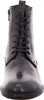 A front view of a black leather boot. Produktbild-Vorschau