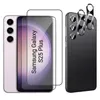A product shot showing a phone screen protector and camera lens protectors for a Samsung Galaxy S25 Plus. Produktbild-Vorschau
