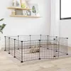vidaXL Gabbia per animali domestici a 12 pannelli con porta Anteprima dell’immagine prodotto 7