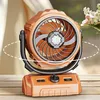 Ventilateur de camping avec éclairage LED, vent puissant, Voir les images du produit 8