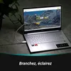 Lampe de lecture USB à 8 LED ultra-lumineuses pour regarder Voir les images du produit 2