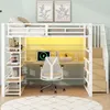 okwish vyvýšená postel 140×200, kovová postel pro mládež s Náhled obrázku produktu 2