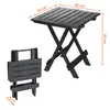 Kunststoff Klapptisch ADIGE 45 x 43 cm - anthrazit - Garten Produktbild-Vorschau 2
