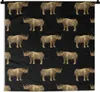 MuchoWow® Wandteppich Wandbehang Muster - Nashorn - Gold - Produktbild-Vorschau 1
