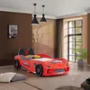 Autobett Kinderbett 'Rio' 90x200 Carbon mit LED Leuchte Produktbild-Vorschau 2