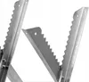 Close-up of a metal sawhorse with serrated edges. Anteprima dell’immagine prodotto