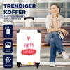 MuchoWow® Koffer Handgepäck Trolley Rollkoffer Kleine Produktbild-Vorschau 2