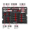 Einhell E-Case Werkzeugkoffer KFZ 121-teilig schwarz/rot Produktbild-Vorschau 9