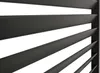 A close-up, angled view of dark grey louvers or slats, likely part of a pergola or awning system, against a white background. Náhľad obrázku produktu