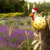 Keramik Huhn Garten Dekoration Harz Gartenpfahl Tier Figur Produktbild-Vorschau 5