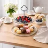 Sklenená etážerka Vera 2-stupňová strieborná – elegantný Náhľad obrázku produktu 2