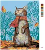 Zuty - Malen nach Zahlen - KATZE UND HERBSTWETTER, 40x50 Produktbild-Vorschau 3