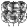 6 Stück Discokugel Luftballons, Silber Metallic Spiegel Produktbild-Vorschau 1