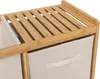 Bambusový regál s košem na prádlo TIDY BOX a úložnými boxy, Náhled obrázku produktu 3
