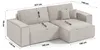 FEDVE Ecksofa Sekwana MINI L Form Sofa Schlaffunktion Produktbild-Vorschau 5
