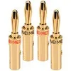 NEXMEX Bananenstecker 4mm schraubbar 4x Stecker vergoldet Produktbild-Vorschau 8