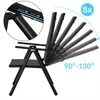 CASARIA® 6x Chaises de jardin pliantes aluminium 120kg Voir les images du produit 3