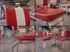 FineBuy Esszimmerstuhl American Diner Rot 50er Jahre Retro Produktbild-Vorschau 4