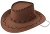 Kapelusz kowbojski country western welur uni  brązowy 58 cm Podgląd zdjęcia produktu 2