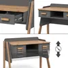 Schreibtisch Vitalispa Malia Grau/Artisan 97 x 51 cm mit 2 Produktbild-Vorschau 5