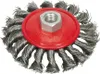 Brosse métallique ronde - fil tressé 125mm 01539 Voir les images du produit 1