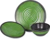 Melamin Camping Geschirr Set 4 Personen Stone Green + 4 Produktbild-Vorschau 2
