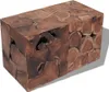vidaXL Hocker 2 Stk. Braun 40x40x45 cm Massivholz Teak Produktbild-Vorschau 8