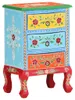 vidaXL Noční stolek ručně malovaný 40x30x60 cm Mango masiv Náhled obrázku produktu 4