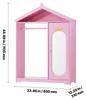 VEVOR detský šatník 85x31x113,5 cm, detská skriňa so Náhľad obrázku produktu 8