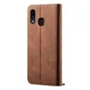 Galaxy A20 Pouzdro, Kožené Peněženkové Pouzdro s Náhled obrázku produktu 3
