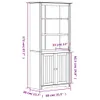 VidaXL 355058, Szary, Drewno, Drewno, Metal, Drewno Podgląd zdjęcia produktu 8